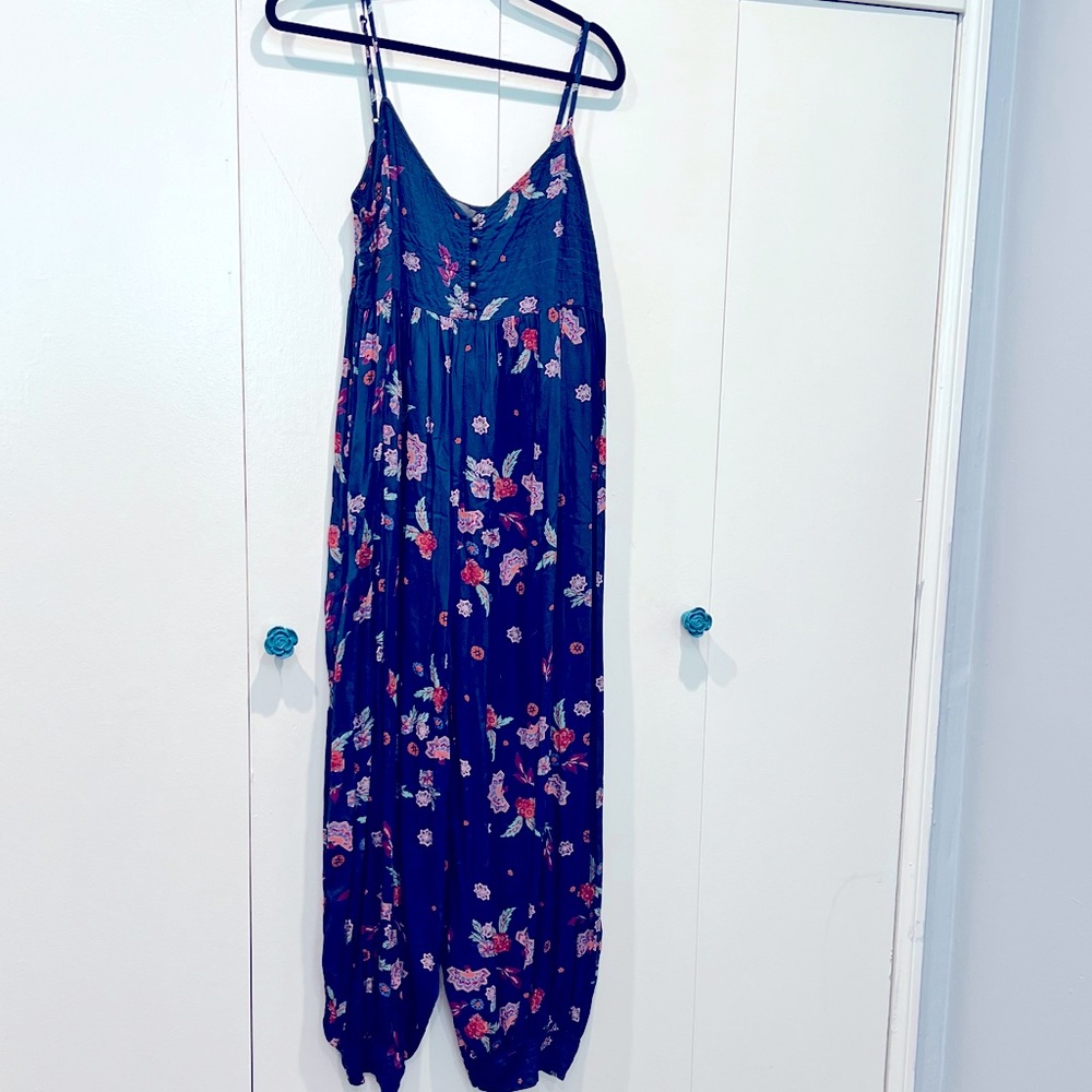 Anthropologie Floral Print Jumpsuit